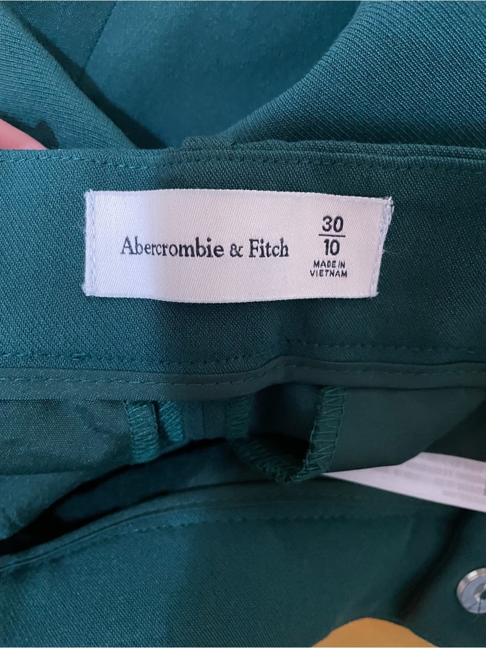 Abercrombie & Fitch Wide-Leg High-Rise Pants in Forest Green - Picture 16 of 16